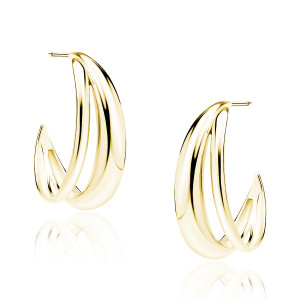 Cercei argint placati cu aur galben DiAmanti Z1883EG-DIA (Argint 925‰ 7,4 g.)
